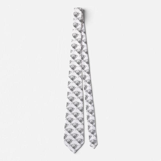Ancient rural artwork tie (Front)