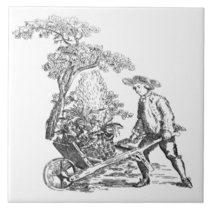 Ancient rural artwork tile