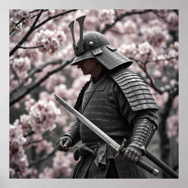 Ancient Samurai – A Charcoal Tribute to the Warrio Poster (Front)