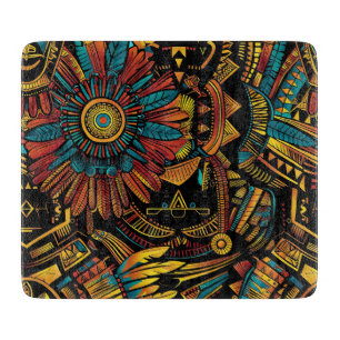 Ancient Sapphire "Aztec Dream" Glass Prep Board