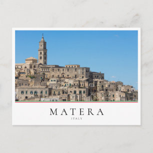 Ancient Sassi di Matera city in Italy Postcard