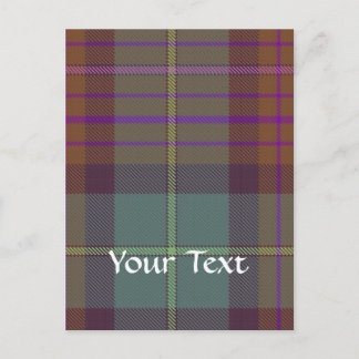 Ancient Scottish tartan Postcard
