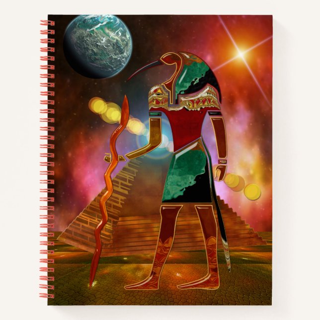 Ancient Secrets THOTH 3D Egyptian Scifi Notebook (Front)