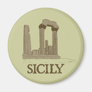 Ancient Sicily Agrigento Ruins Magnet