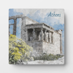 Ancient Sites Acropolis in Athens, Greece Plaque