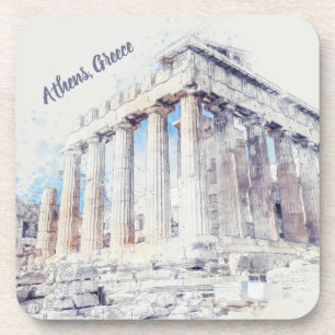 Ancient Sites Parthenon in Athens, Greece Coaster