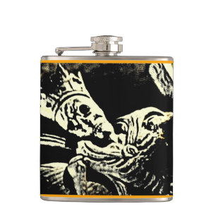 Ancient Skeleton King Hip Flask