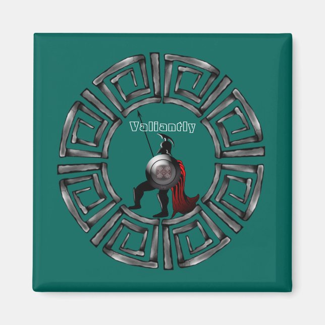 Ancient Spartan Warrior Magnet (Front)