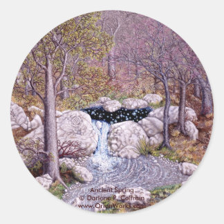 Ancient Spring, Ancient Spring Darlene P. Colt... Classic Round Sticker