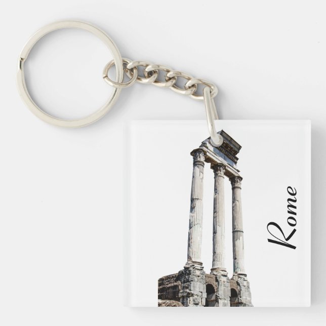Ancient stone columns key ring (Front)