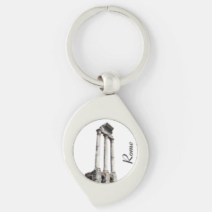 Ancient stone columns key ring