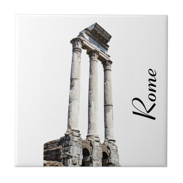 Ancient stone columns square tile (Front)