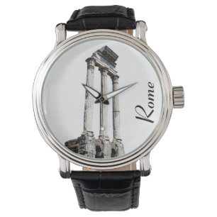 Ancient stone columns watch