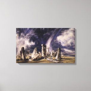 Ancient Stonehenge Monument (by John Constable) Canvas Print