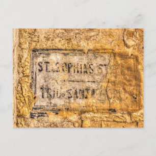 Ancient Street Sign Malta Postcard