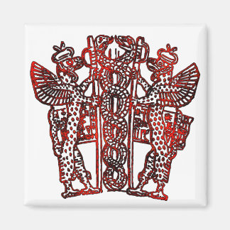 Ancient Sumerian Caduceus Magnet