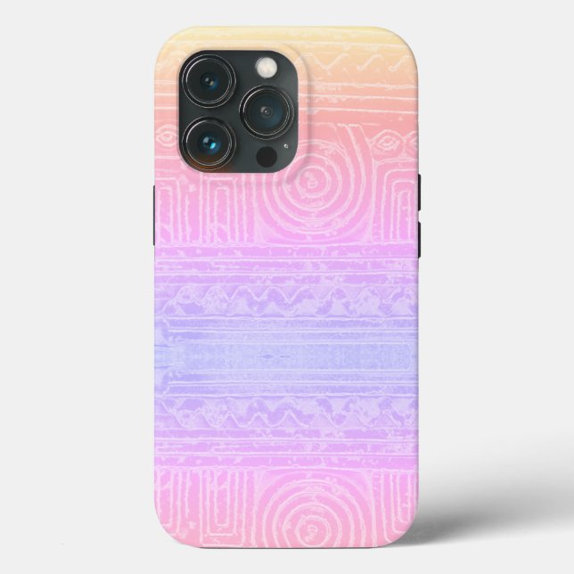 Ancient Sumerian Mesopotamian Pattern Pink Case-Mate iPhone Case (Back)