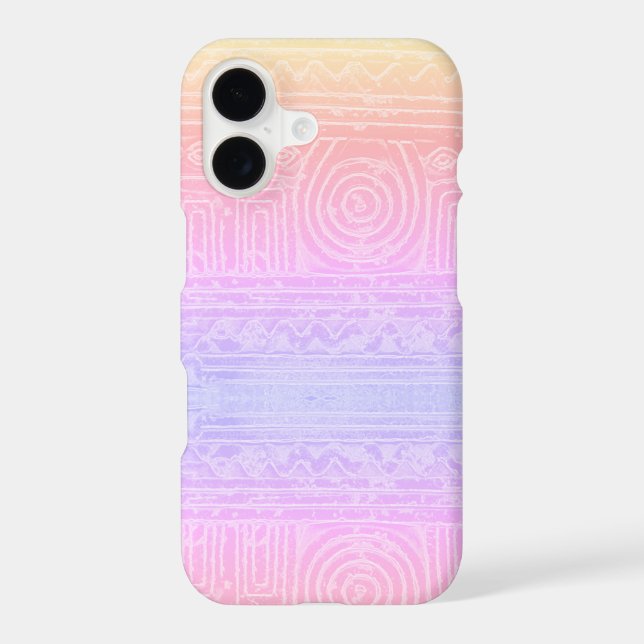 Ancient Sumerian Mesopotamian Pattern Pink Samsung Galaxy Case (Back)