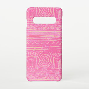Ancient Sumerian Mesopotamian Pattern Pink Samsung Galaxy Case