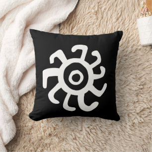 ancient sun idol geoglyph symbol petroglyph amerin cushion