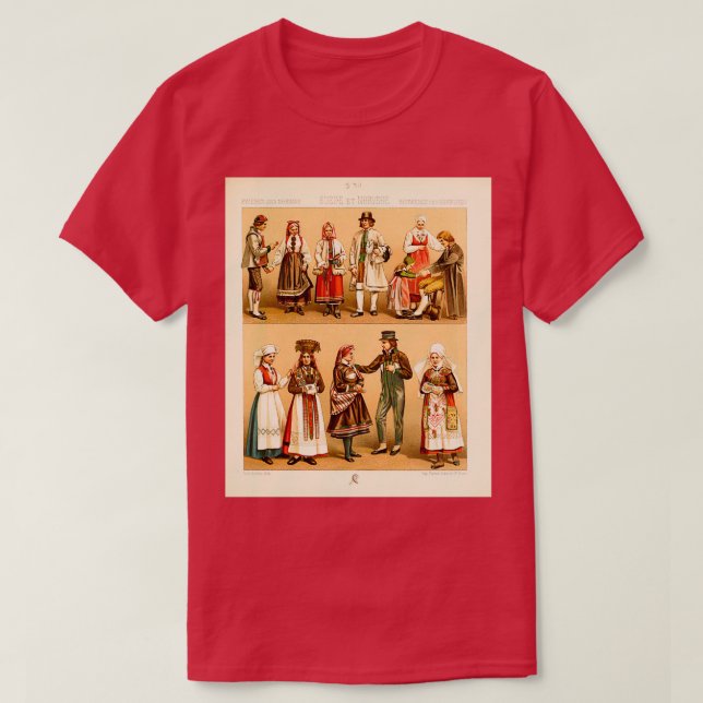 Ancient Swedish fashion and lifestyle 18th century T-Shirt (Design Front)