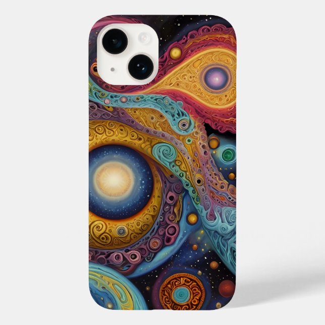 Ancient symbols in vibrant colours Case-Mate iPhone case (Back)