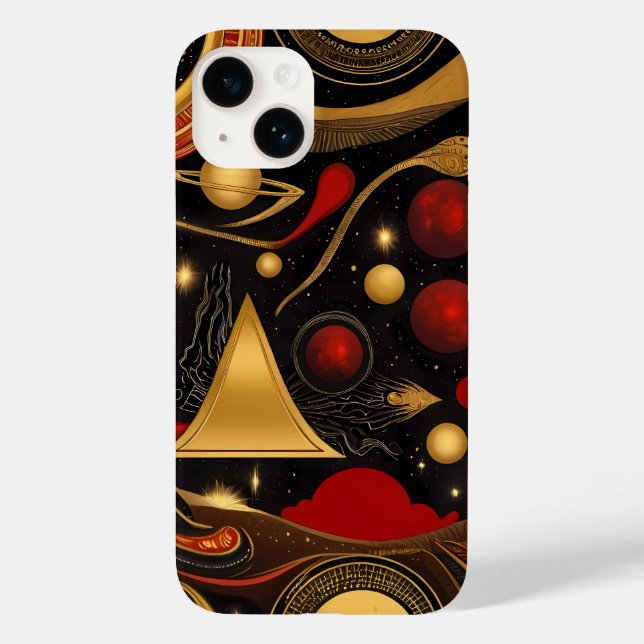 Ancient symbols in vibrant colours Case-Mate iPhone case (Back)