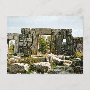 Ancient Synagogue (from inside), Meron, Israel Postcard