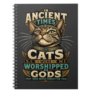 Ancient Tabby Cat Attitude Notebook