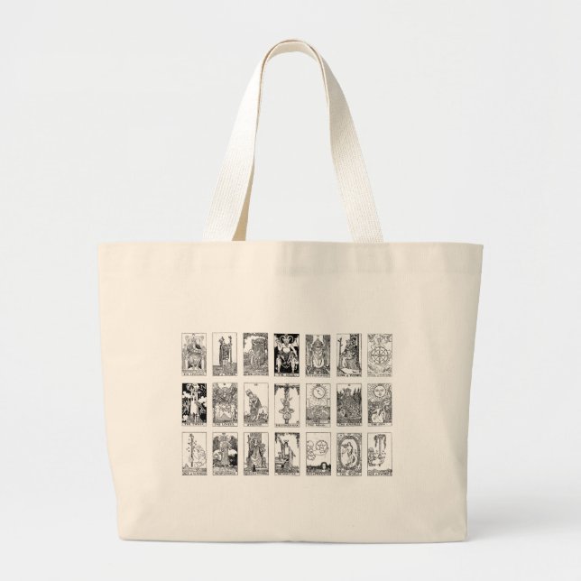 ancient tarot large tote bag (Front)
