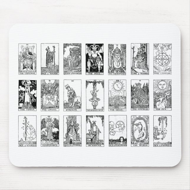 ancient tarot mouse mat (Front)