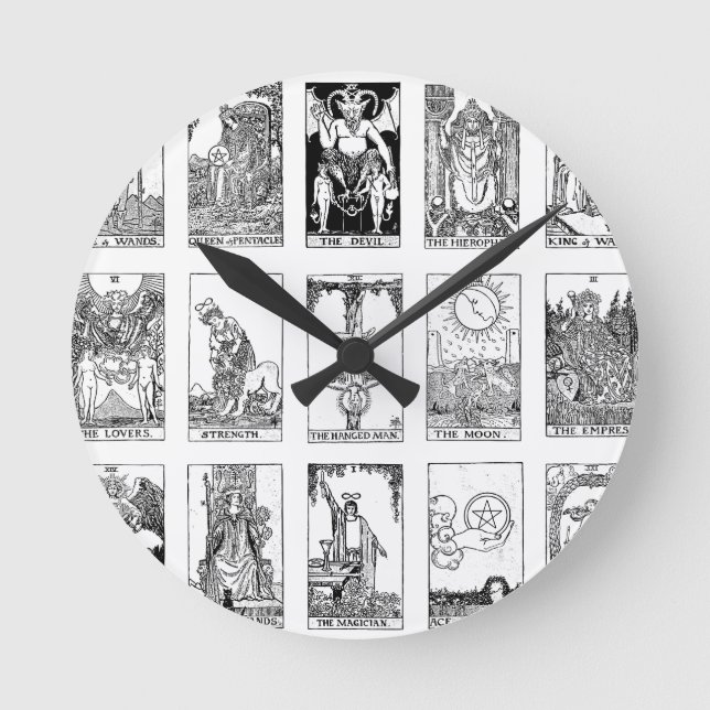 ancient tarot round clock (Front)