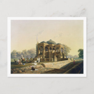 Ancient Temple at Hulwud, from Volume I of 'Scener Postcard