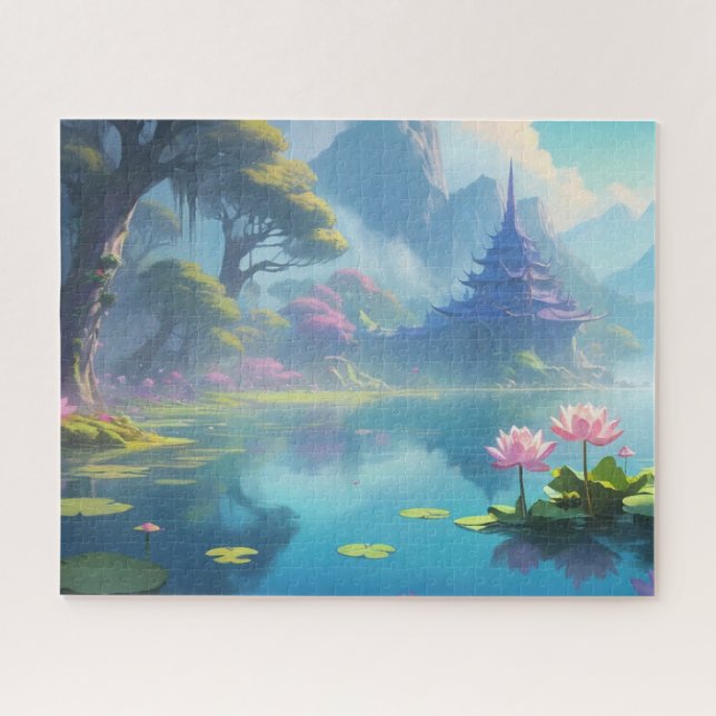  ancient temple in chinese style jigsaw puzzle (Horizontal)