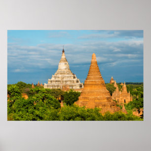 Ancient Temples and Pagodas   Bagan Poster