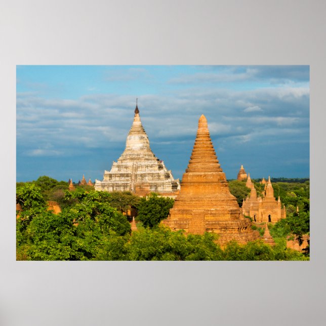 Ancient Temples and Pagodas | Bagan Poster (Front)