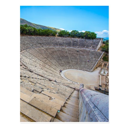 ancient theatre in Epidaurus, Argolis, Greece Postcard