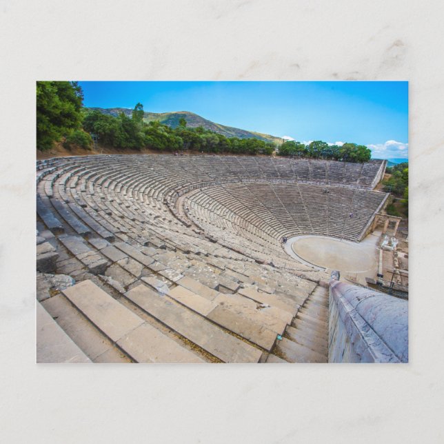 ancient theatre in Epidaurus, Argolis, Greece Postcard (Front)