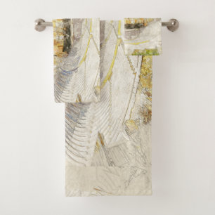 Ancient Theatre of Athens Greece Bath Towel Set 
