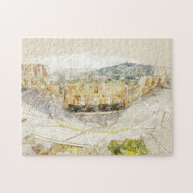 Ancient theatre of Athens, Greece Jigsaw Puzzle (Horizontal)