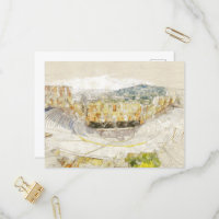 Ancient Theatre of Athens Greece Travel Invitation