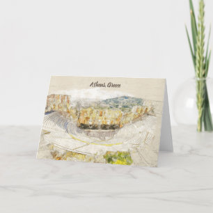 ancient theatre of Herodion, Athens, Greece Card