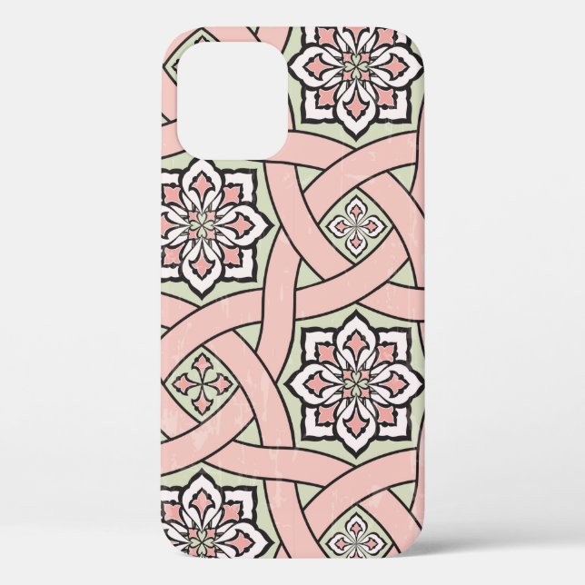 Ancient tile ornamental background,  seamless patt Case-Mate iPhone case (Back)