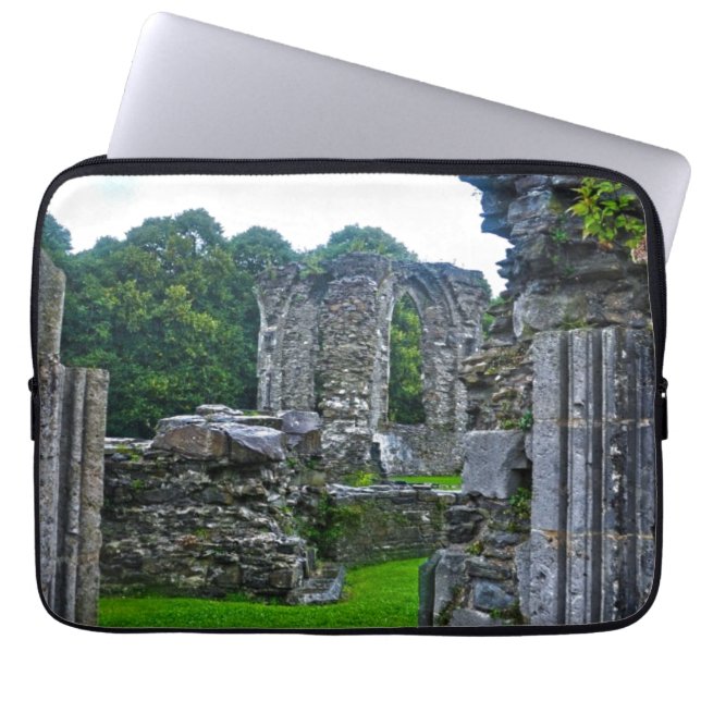 Ancient Tintern Abbey, Cistercian Monastery, Wales Laptop Sleeve (Front)