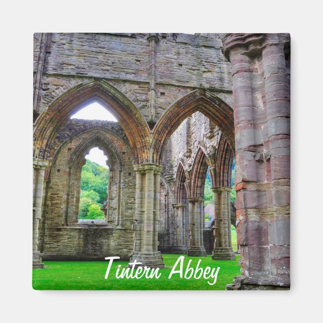 Ancient Tintern Abbey, Cistercian Monastery, Wales Magnet (Front)