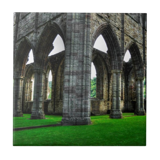 Ancient Tintern Abbey, Cistercian Monastery, Wales Tile (Front)