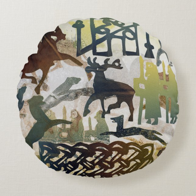 Ancient Travellers 1995 Round Cushion (Front)
