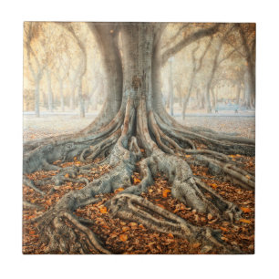 Ancient Tree Roots Tile