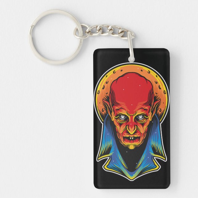 Ancient Vampire Illustration Key Ring (Front)
