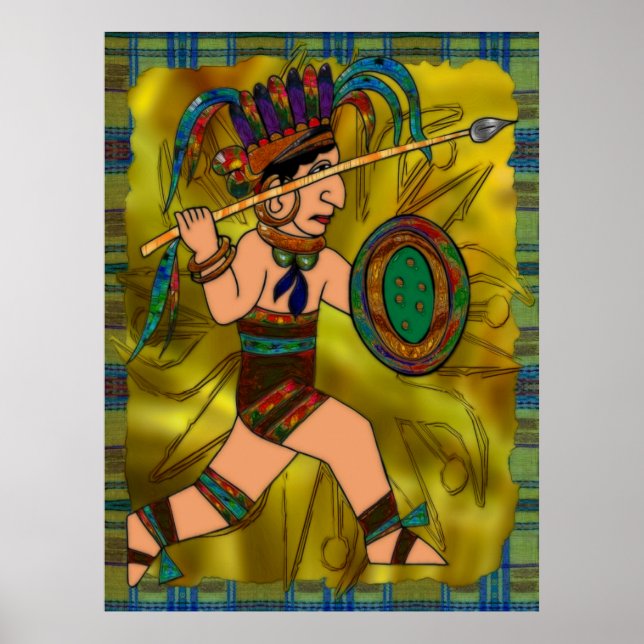 Ancient Warrior Native American Poster (Front)